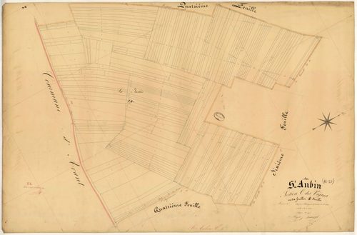 Saint-Aubin, section C dite des Vignes, feuille n° 5