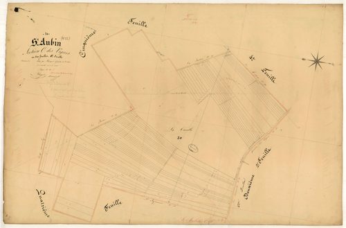 Saint-Aubin, section C dite des Vignes, feuille n° 6