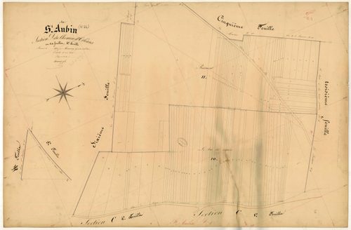 Saint-Aubin, section D dite du Chemin d'Orléans, feuille n° 4