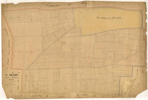 Saint-Benoît-sur-Seine, section A dite des Bulies, feuille n° 1, parcelles n° 1-1043