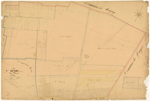 Saint-Benoît-sur-Seine, section A dite des Bulies, feuille n° 4, parcelles n° 2158-2380