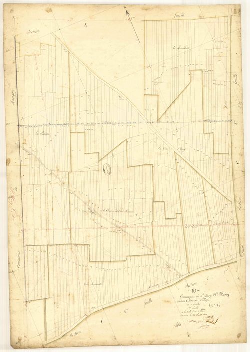 Saint-Flavy, section C dite du Village, feuille n° 1, parcelles n° 1-301