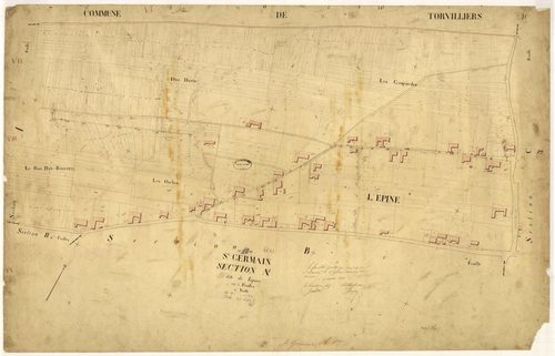 Saint-Germain, section A dite de l'Epine, feuille n° 1, parcelles n° 1-419