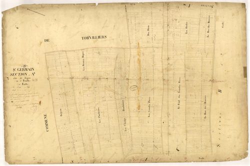 Saint-Germain, section A dite de l'Epine, feuille n° 2, parcelles n° 420-1293