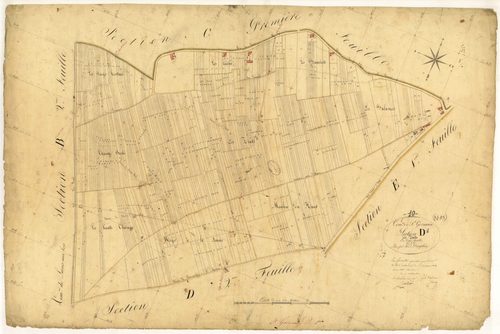 Saint-Germain, section D dite des Tiats, feuille n° 1