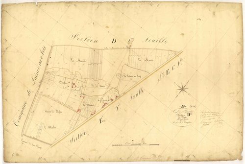 Saint-Germain, section D dite des Tiats, feuille n° 2