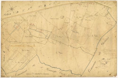 Saint-Germain, section E dite de Courcelles, feuille n° 1