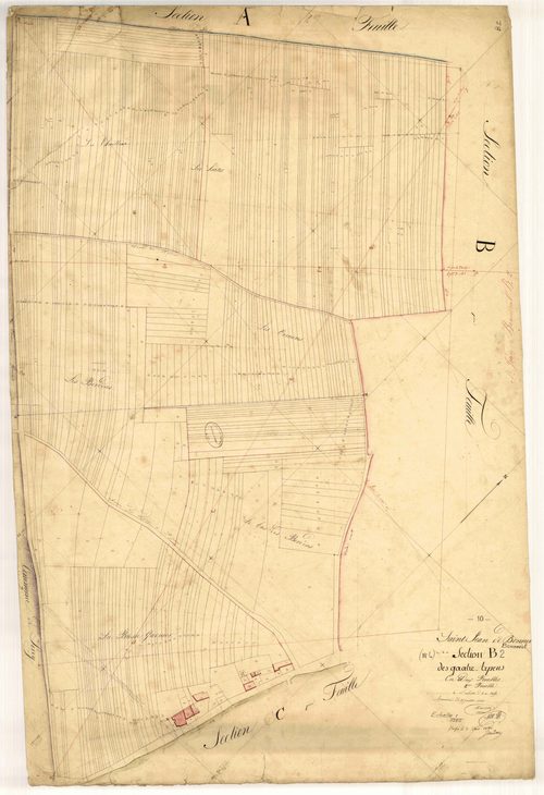 Saint-Jean-de-Bonneval, section B dite des 4 Arpens, feuille n° 2