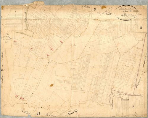 Saint-Jean-de-Bonneval, section D dite des Prés, feuille n° 2