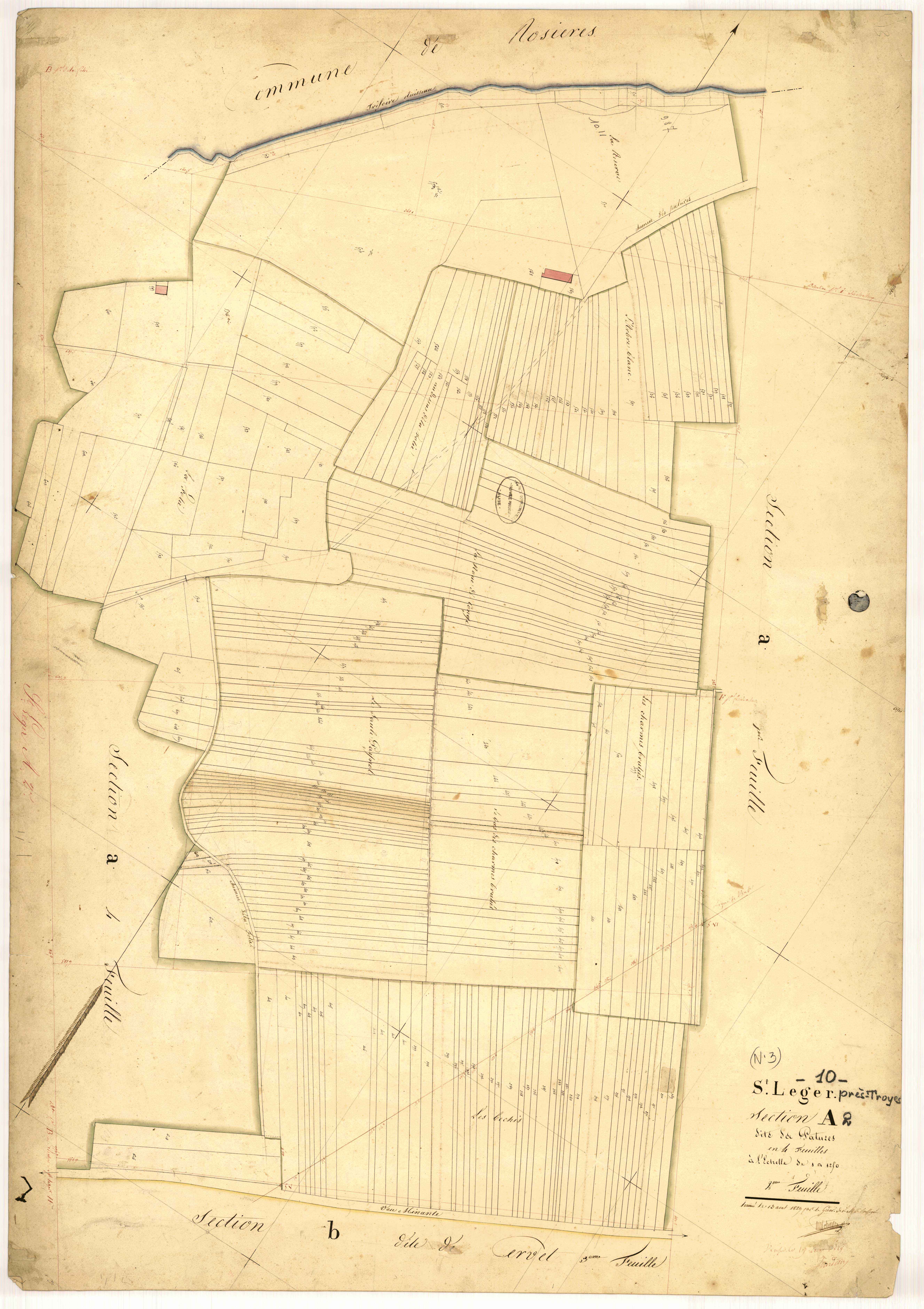 Saint-Léger-Près-Troyes, section A dite des Pâtures, feuille n° 2