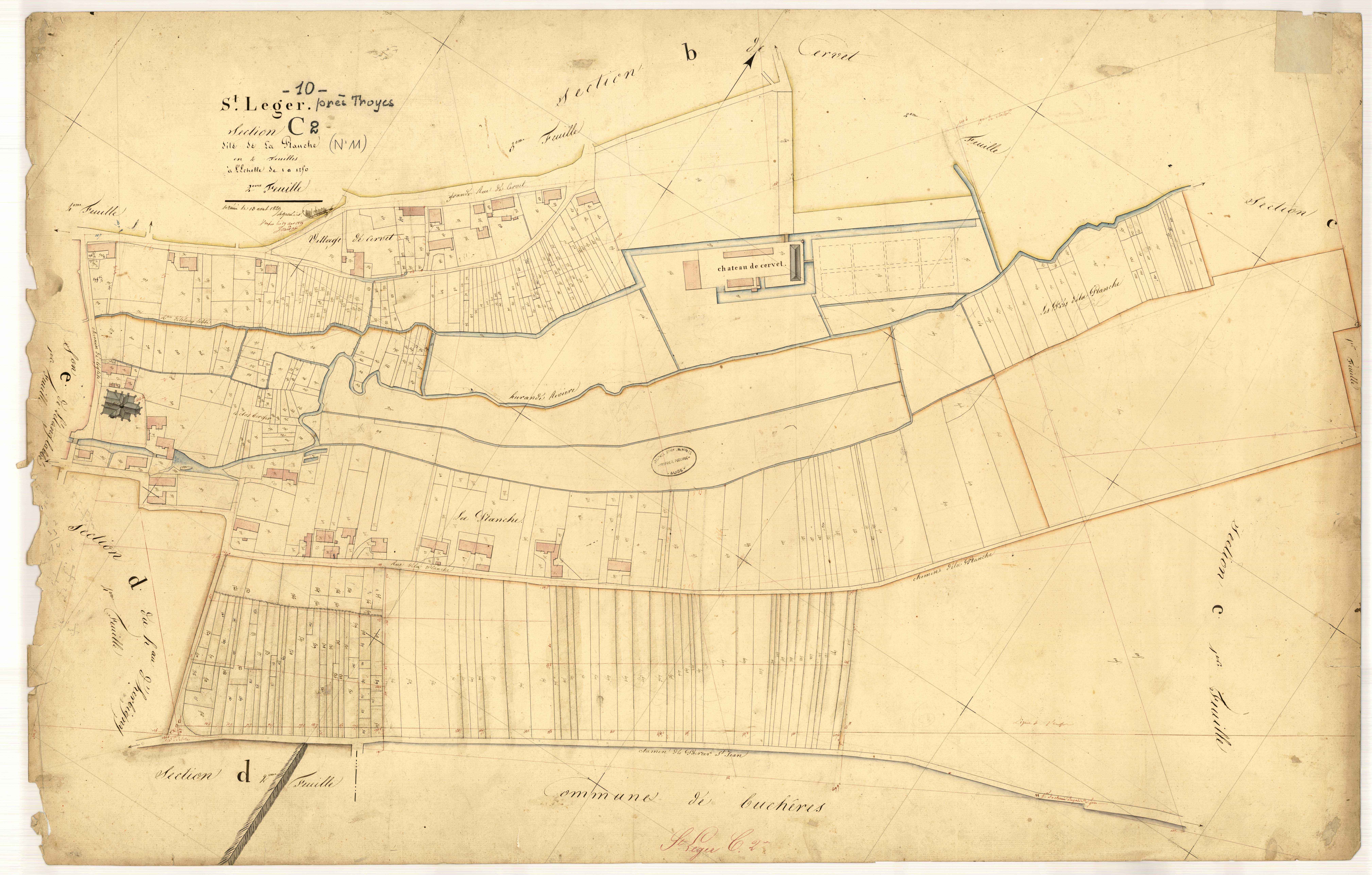 Saint-Léger-Près-Troyes, section C dite de la Planche, feuille n° 2
