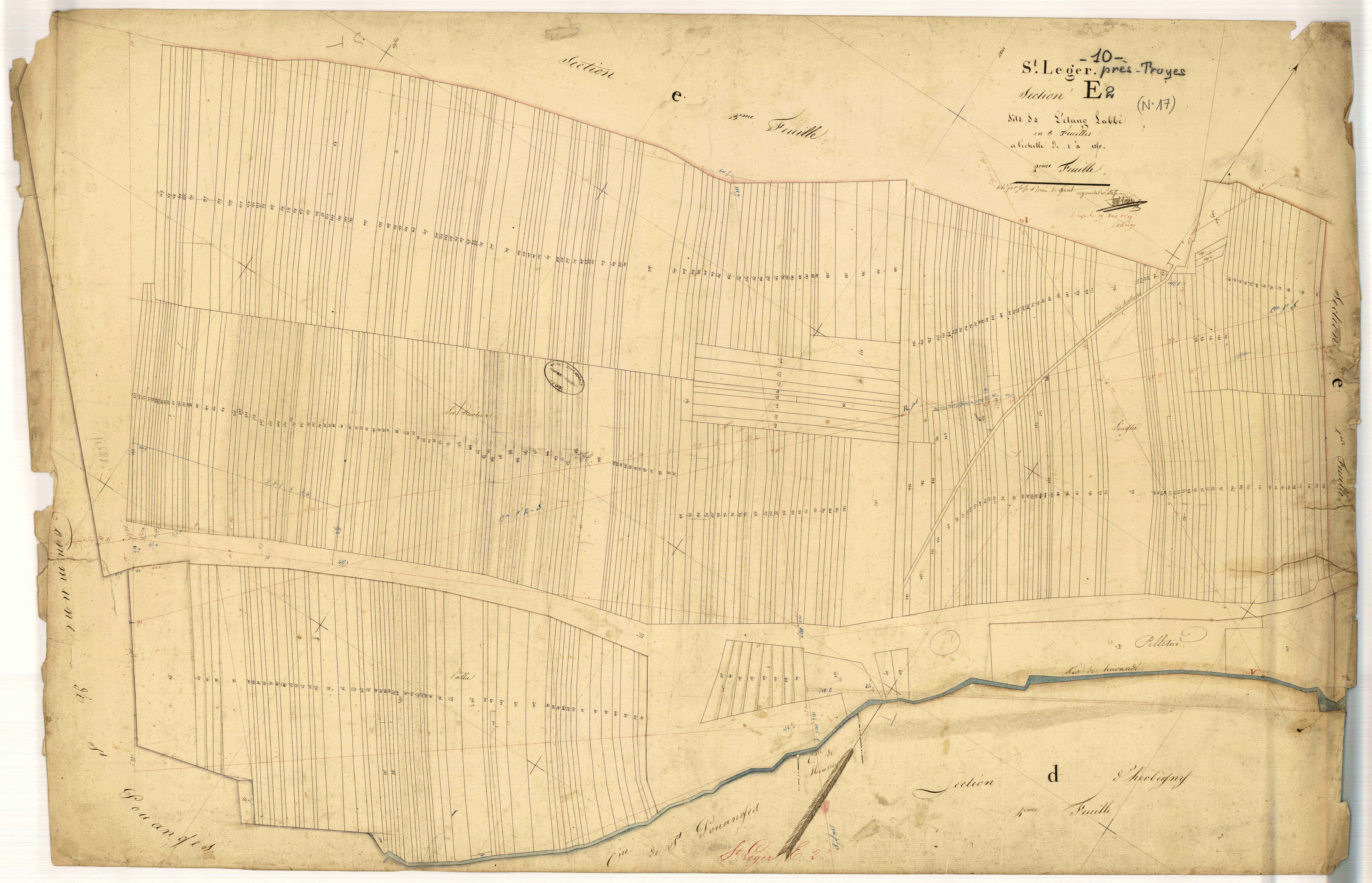 Saint-Léger-Près-Troyes, section E dite de l'Etang l'Abbé, feuille n° 2