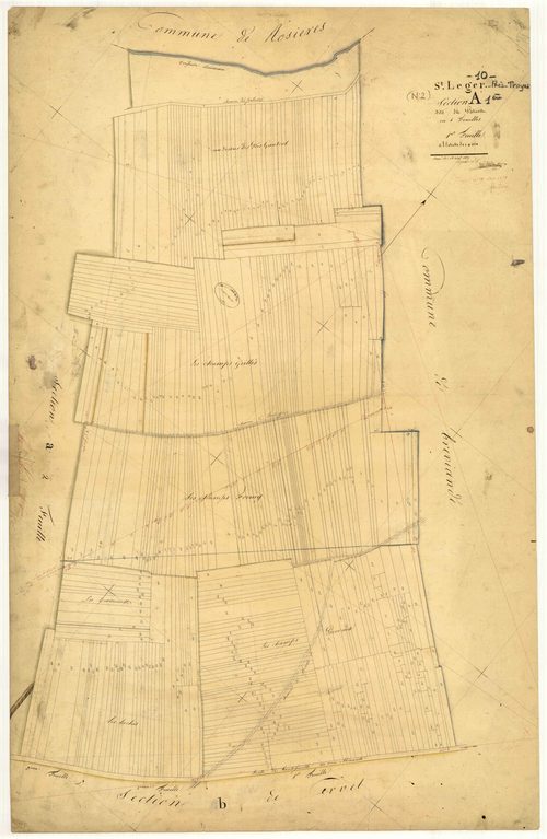 Saint-Léger-Près-Troyes, section A dite des Pâtures, feuille n° 1