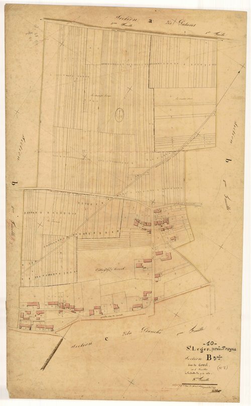 Saint-Léger-Près-Troyes, section B dite de Cervet, feuille n° 3