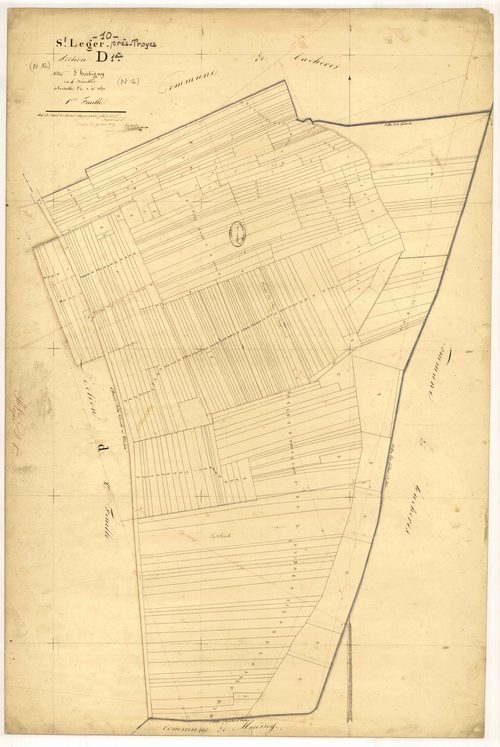 Saint-Léger-Près-Troyes, section D dite d'Herbigny, feuille n° 1