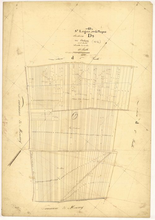 Saint-Léger-Près-Troyes, section D dite d'Herbigny, feuille n° 3