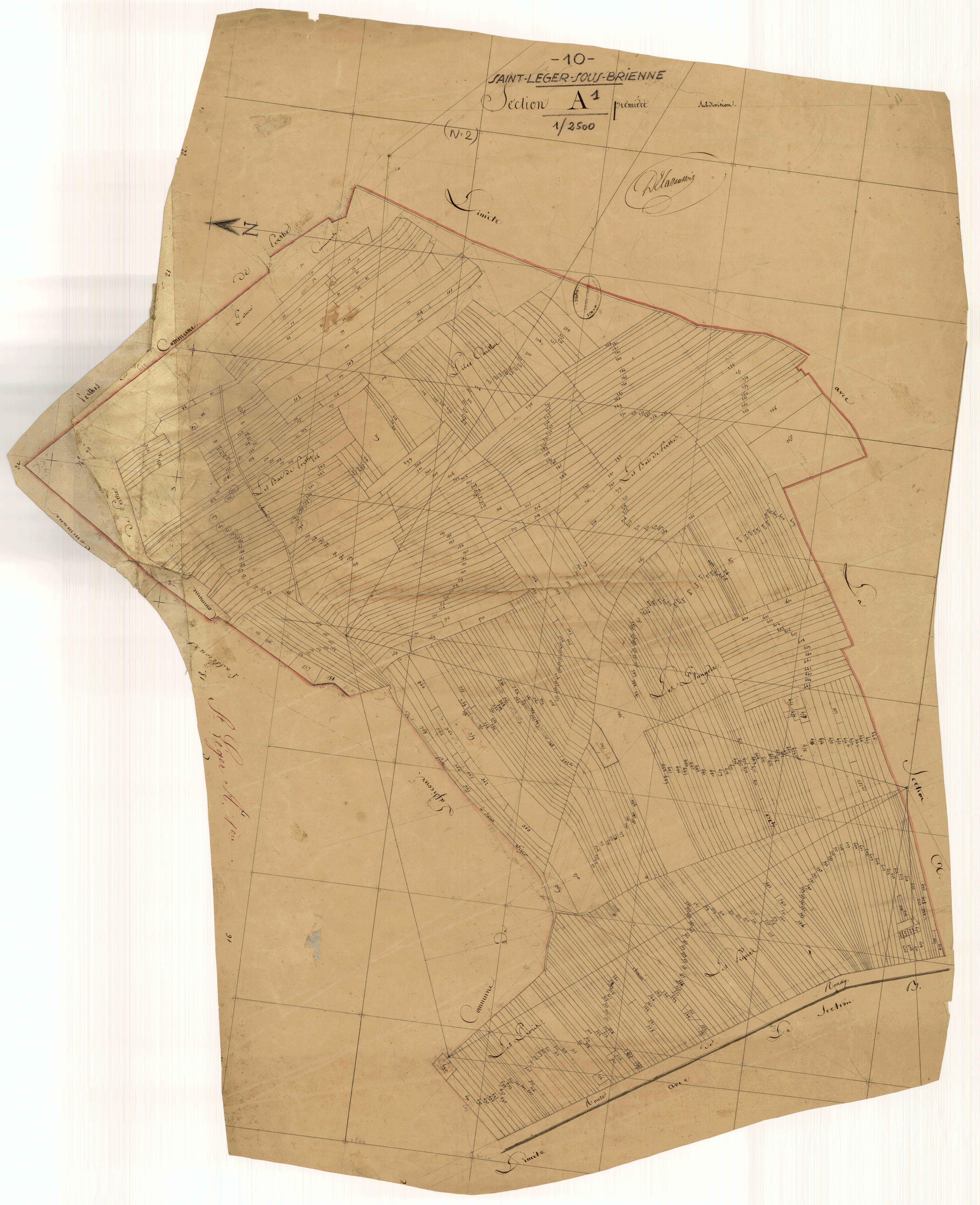 Saint-Léger-sous-Brienne, section A, feuille n° 1