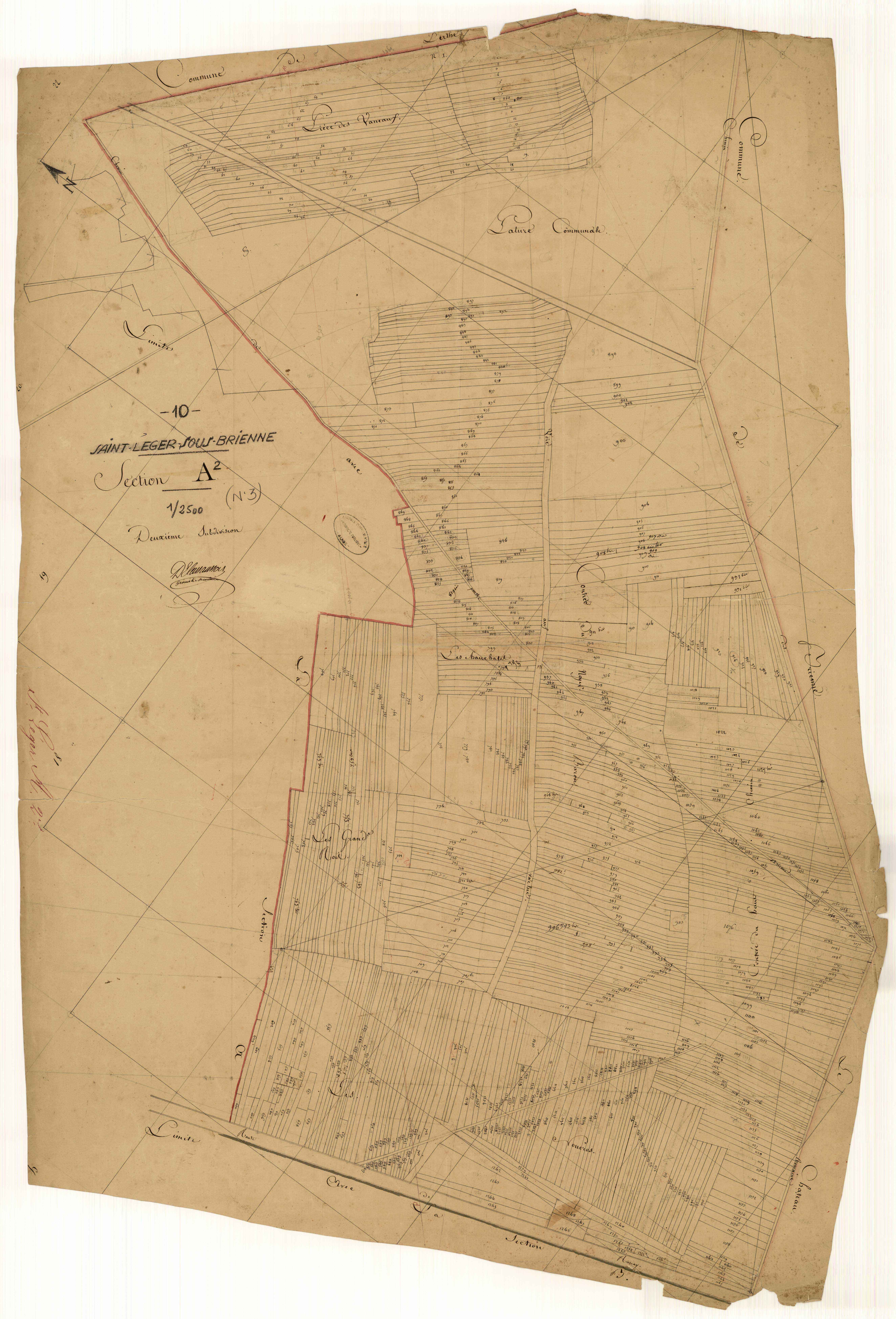 Saint-Léger-sous-Brienne, section A, feuille n° 2