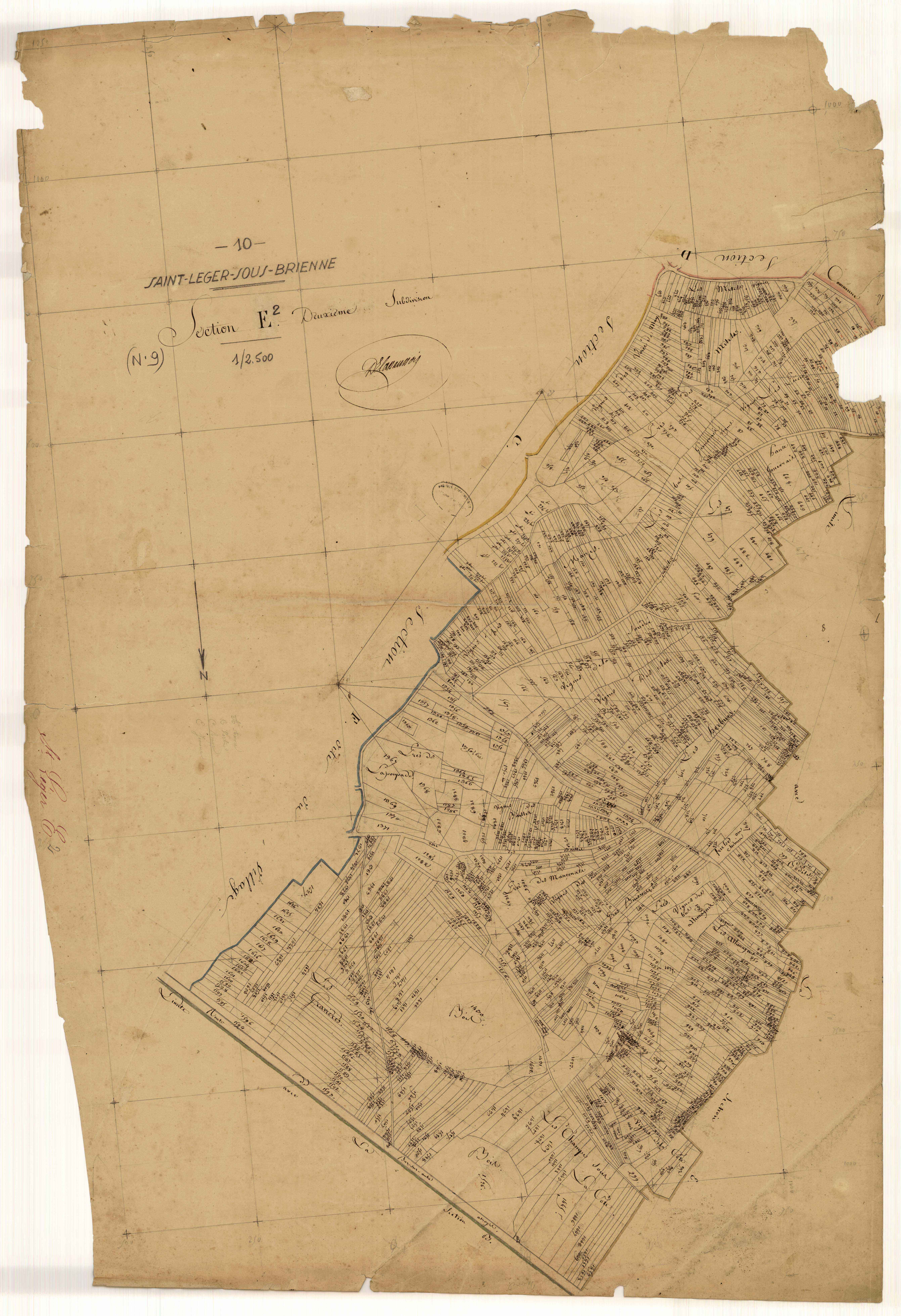 Saint-Léger-sous-Brienne, section E, feuille n° 2
