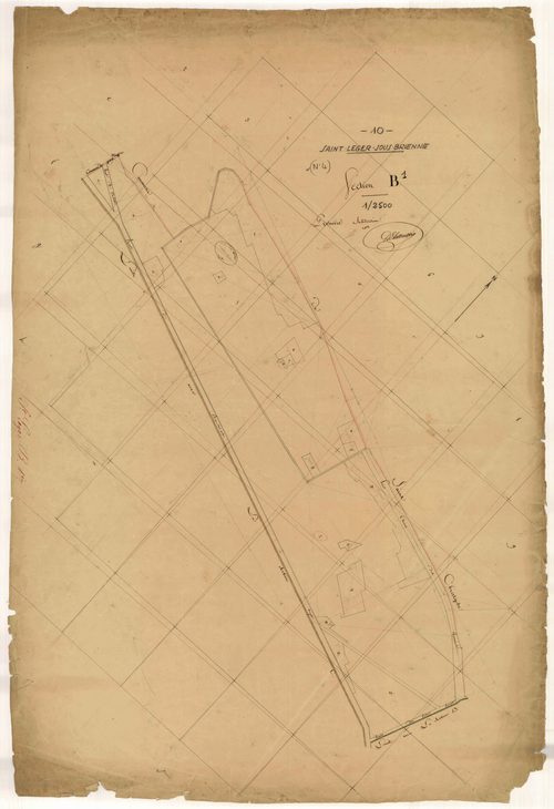 Saint-Léger-sous-Brienne, section B, feuille n° 1