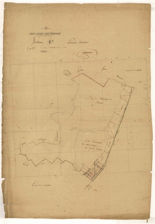 Saint-Léger-sous-Brienne, section E, feuille n° 1