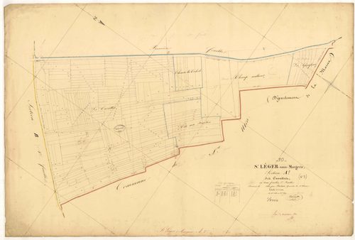 Saint-Léger-sous-Margerie, section A dite des Cavattes, feuille n° 2, parcelles n°164-349