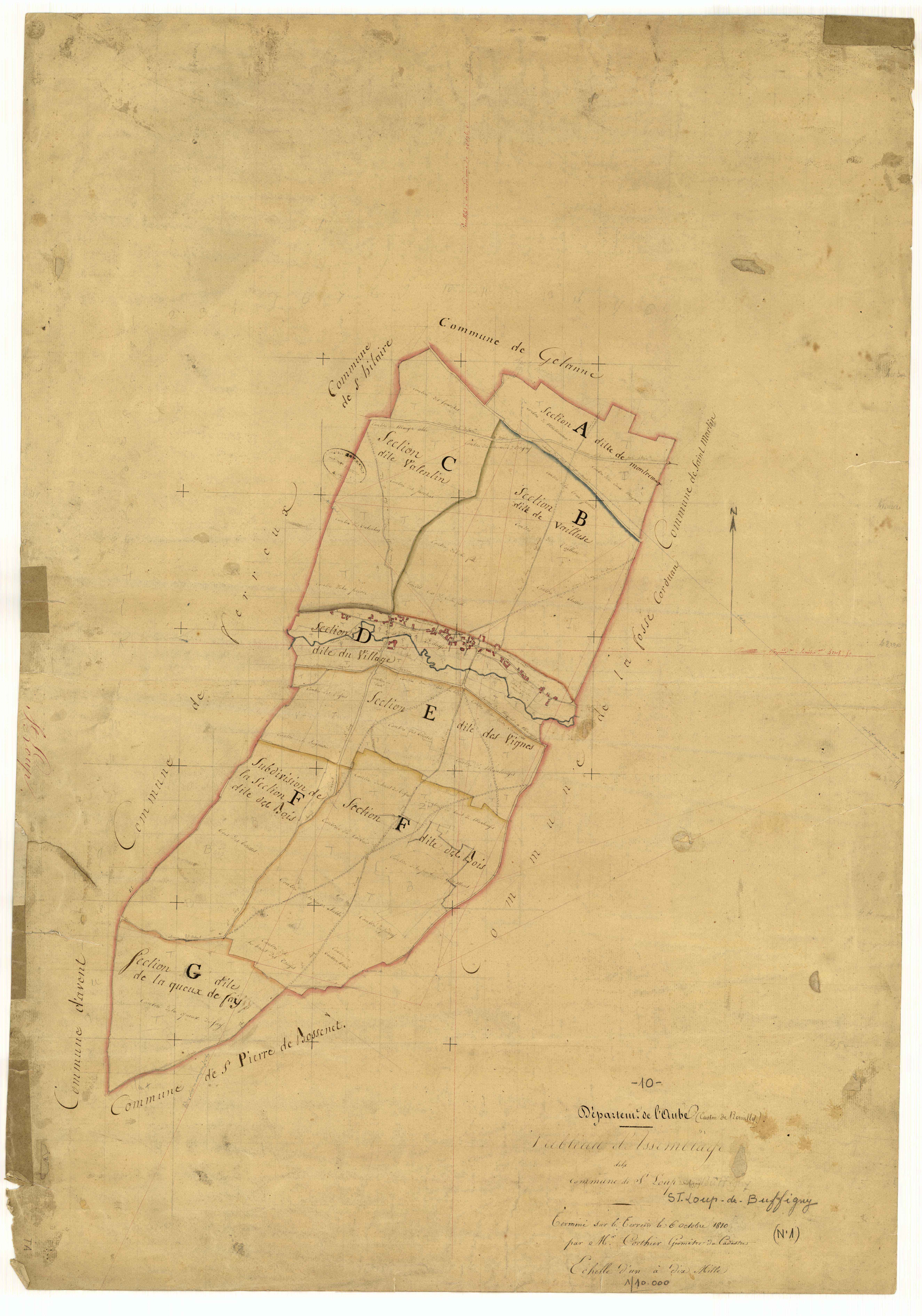 Saint-Loup-de-Buffigny, tableau d'assemblage