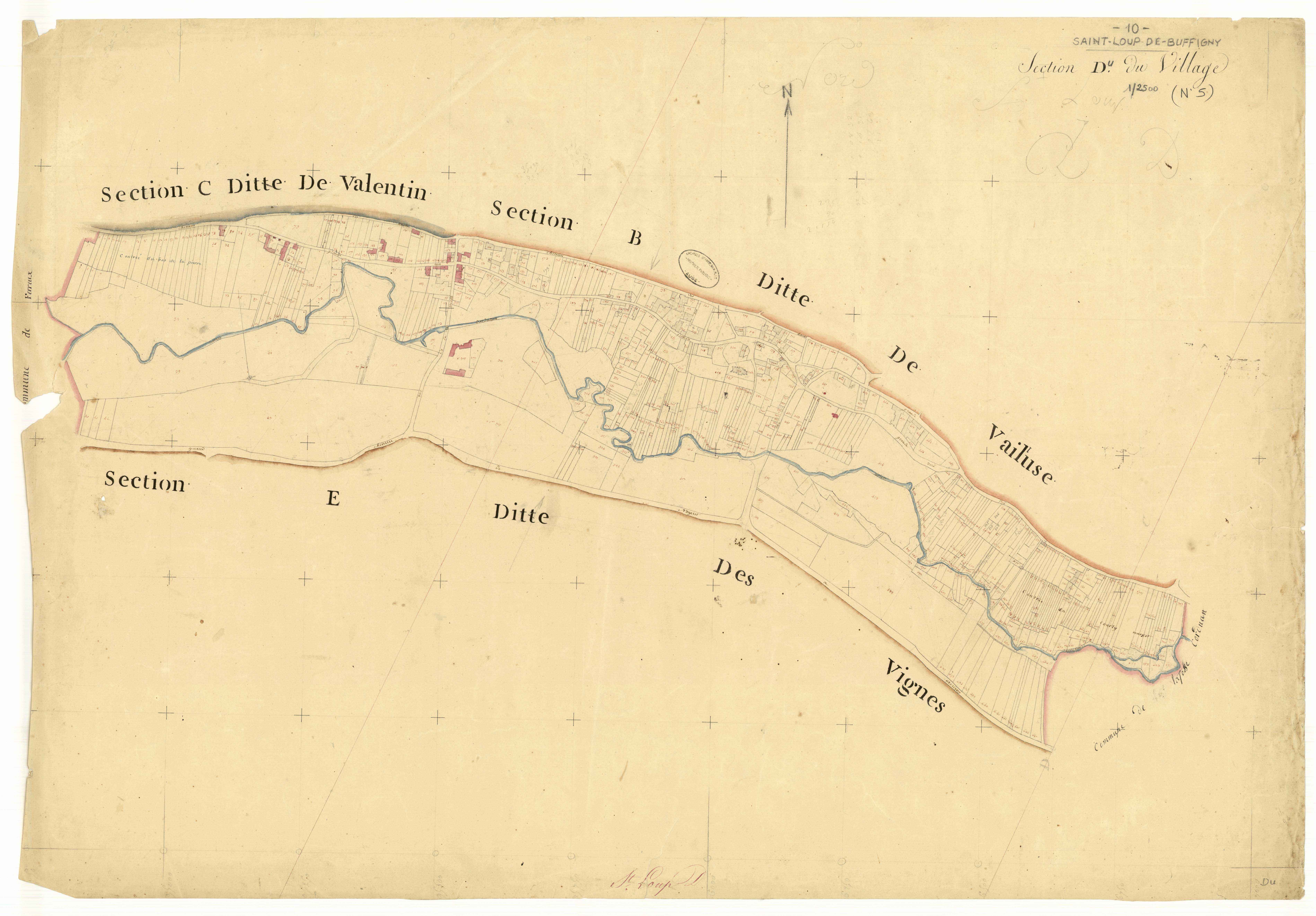 Saint-Loup-de-Buffigny, section D dite du Village