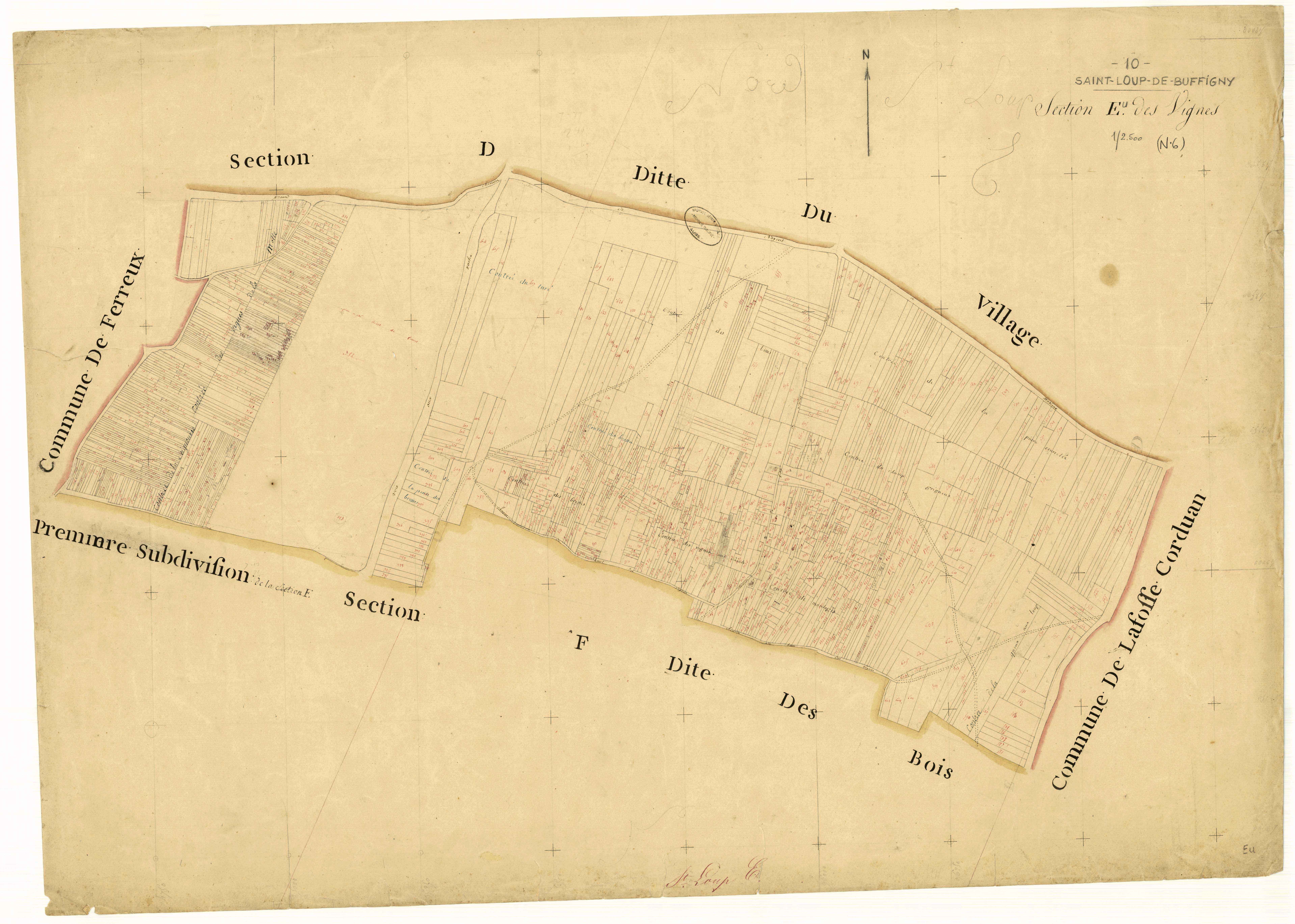 Saint-Loup-de-Buffigny, section E dite des vignes