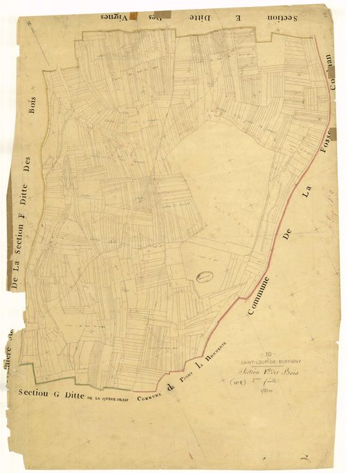 Saint-Loup-de-Buffigny, section F dite des Bois, feuille n° 2