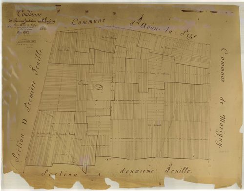Saint-Lupien, section A dite du Village (papier calque)