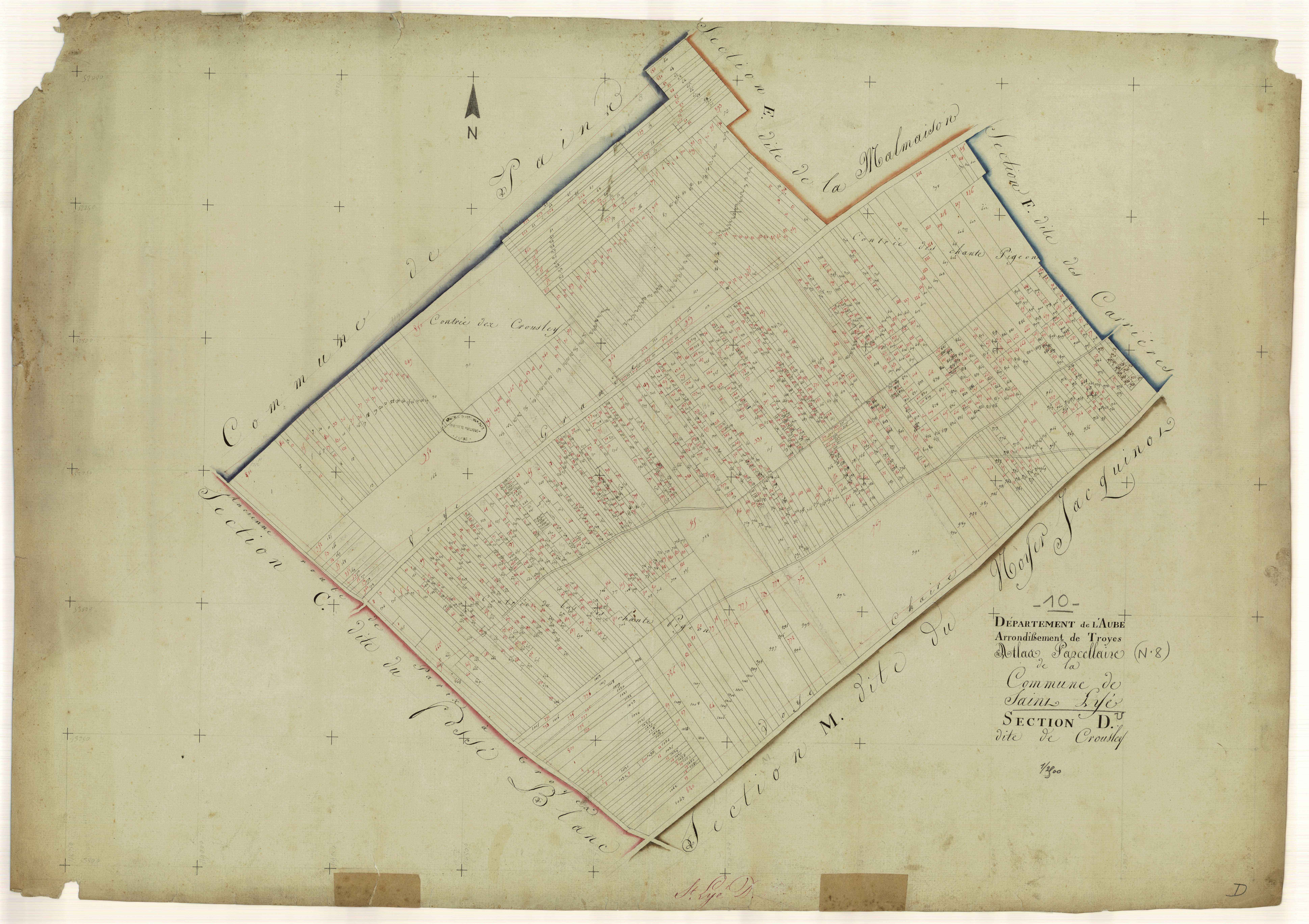 Saint-Lyé, section D dite de Crouslay