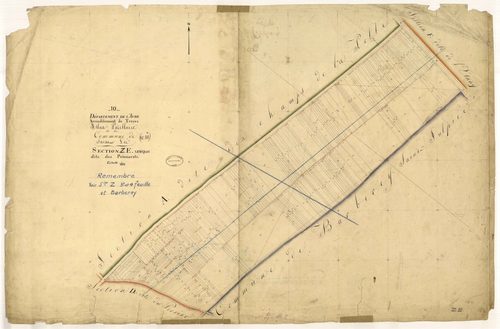 Saint-Lyé, section E dite des Pommerats (remembré voir section Z)