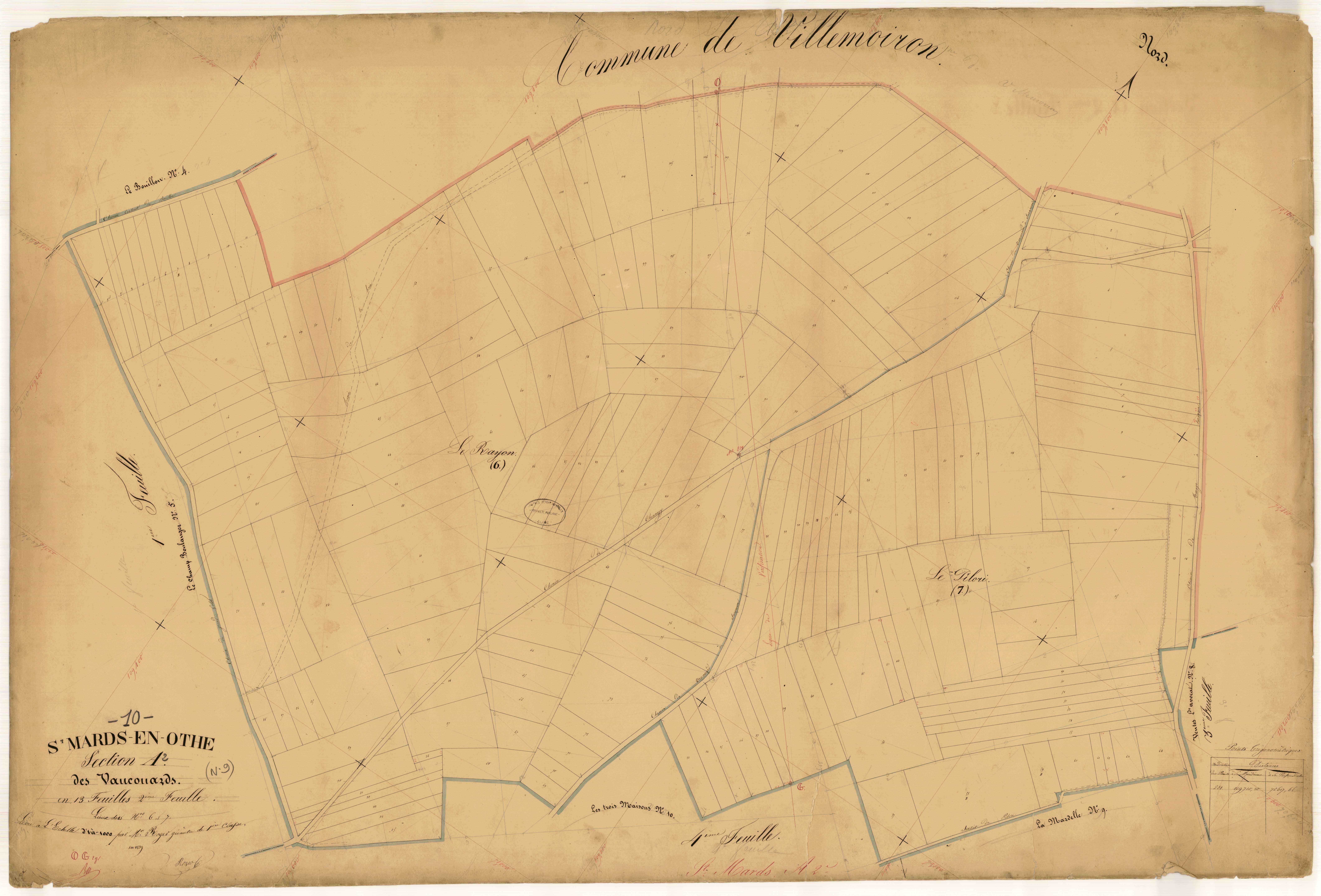 Saint-Mards-en-Othe, section A dite des Vaucouards, feuille n° 2