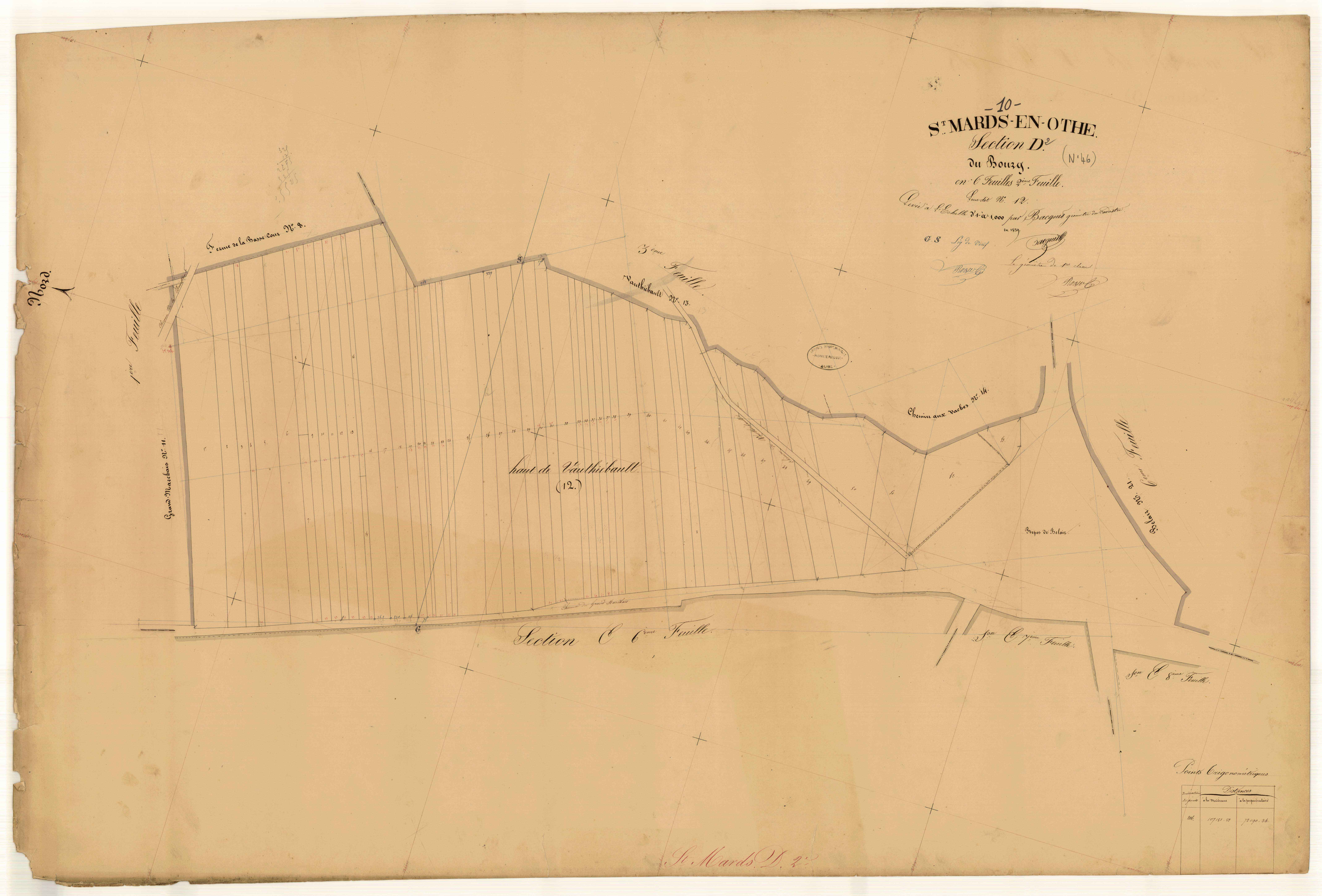 Saint-Mards-en-Othe, section D dite du Bourg, feuille n° 2