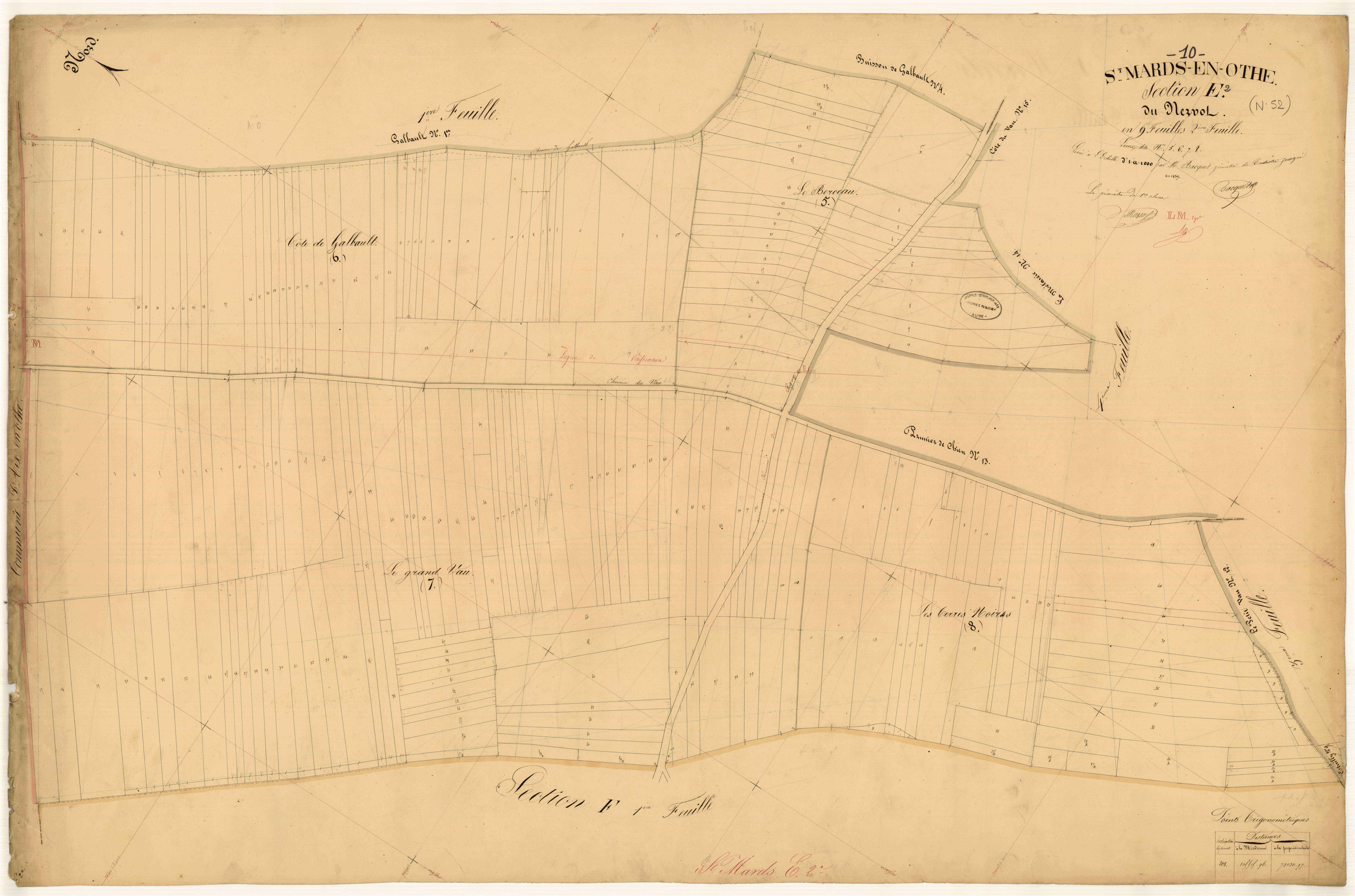 Saint-Mards-en-Othe, section E dite du Mervol, feuille n° 2
