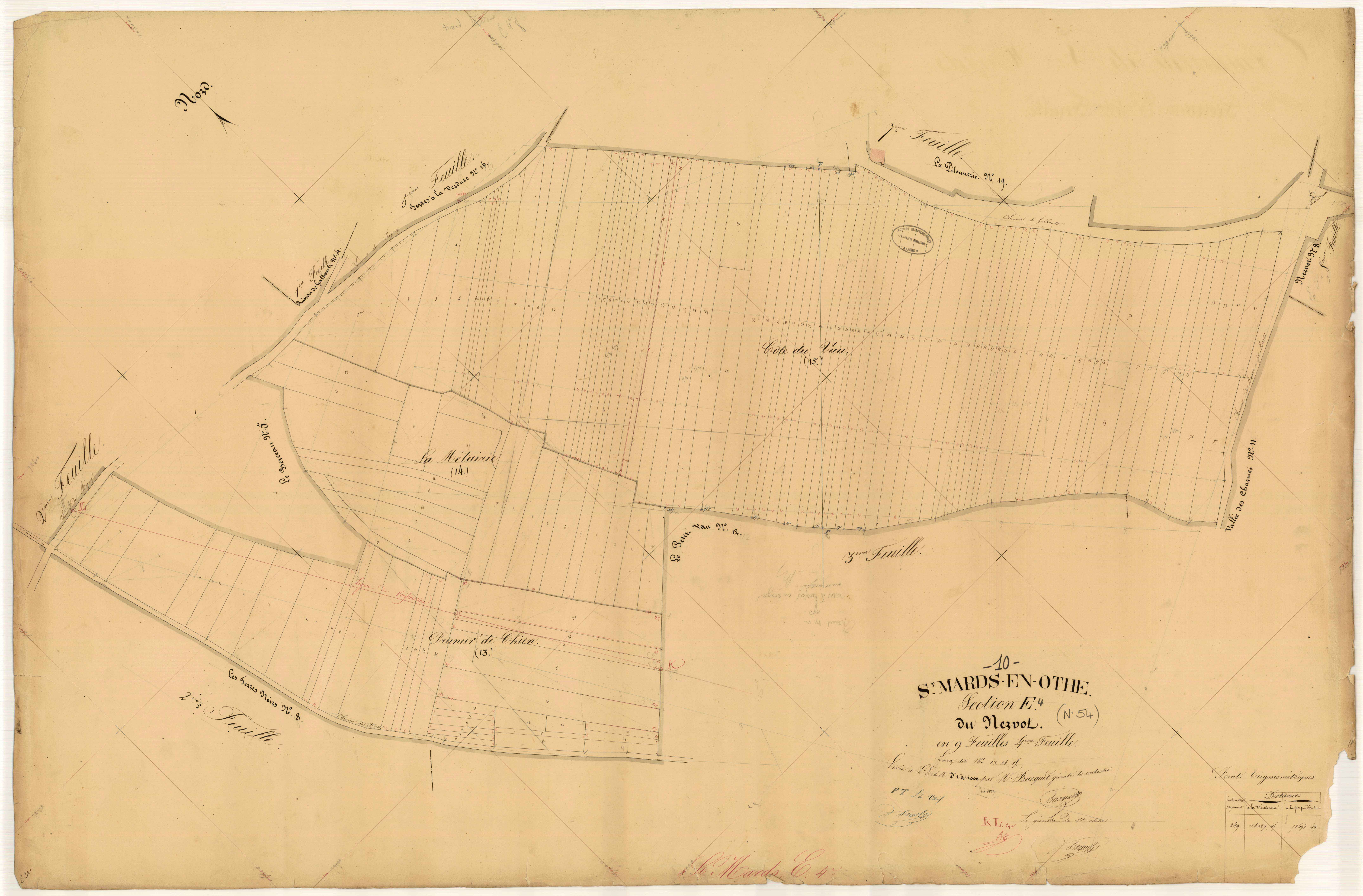 Saint-Mards-en-Othe, section E dite du Mervol, feuille n° 4