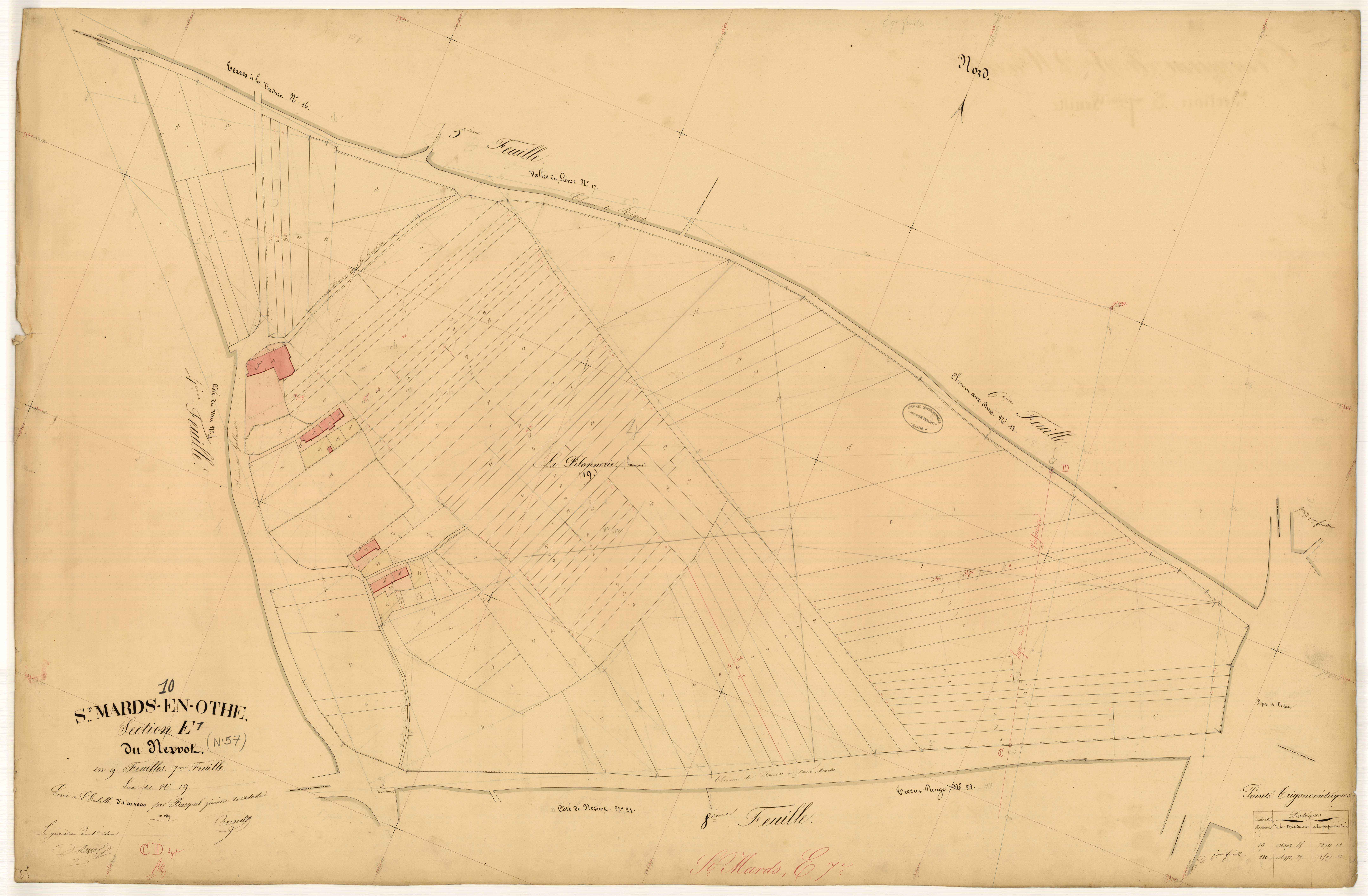 Saint-Mards-en-Othe, section E dite du Mervol, feuille n° 7