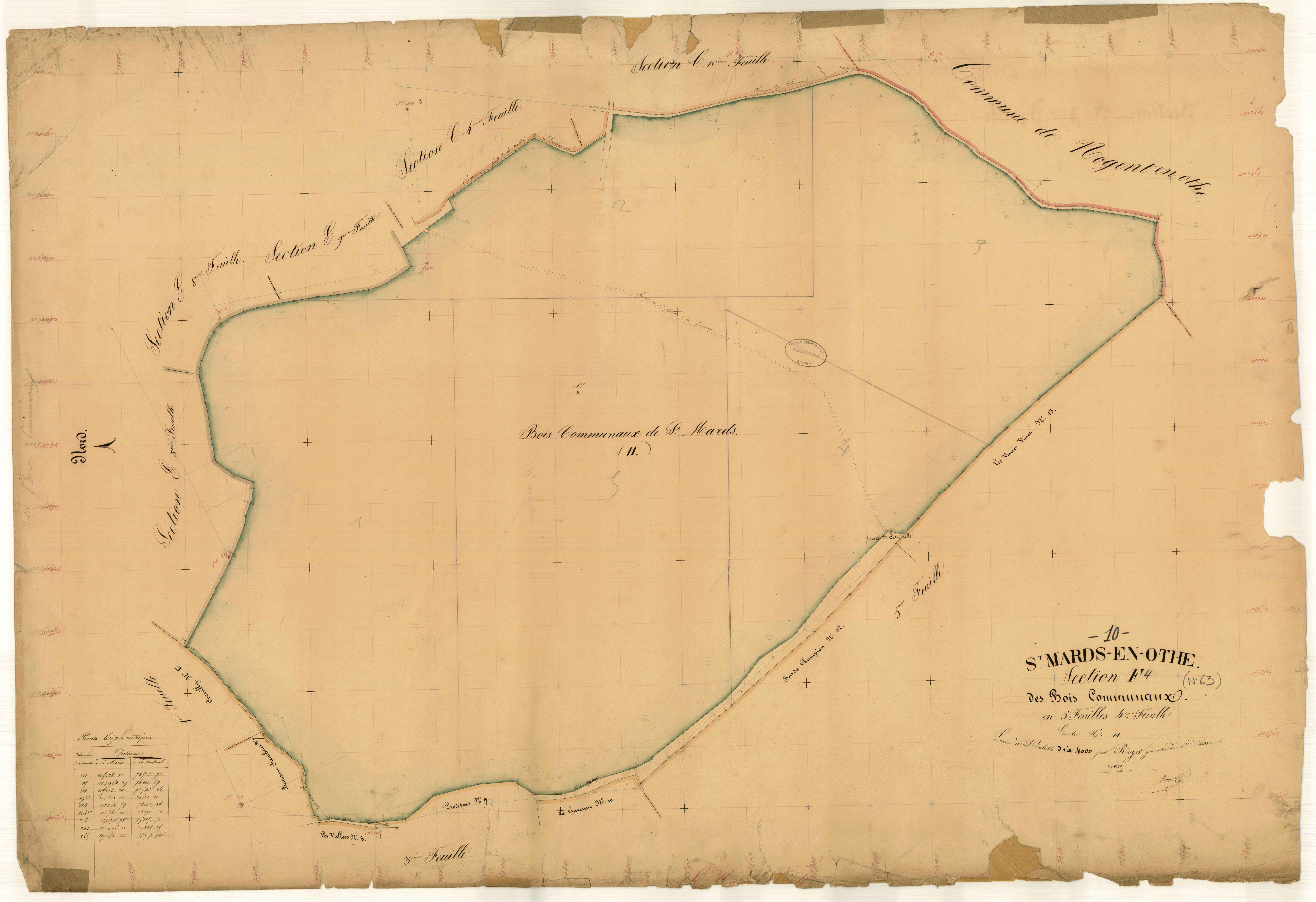 Saint-Mards-en-Othe, section F dite des Bois Communaux, feuille n° 4