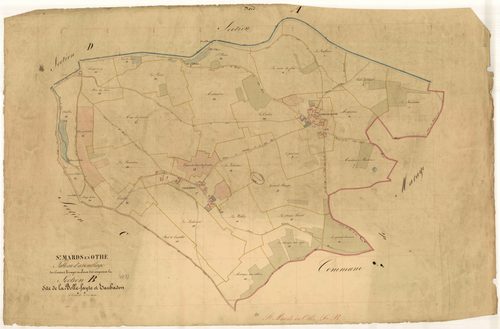 Saint-Mards-en-Othe, tableau d'assemblage section B dite de la Belle Fayte et Vaubadon
