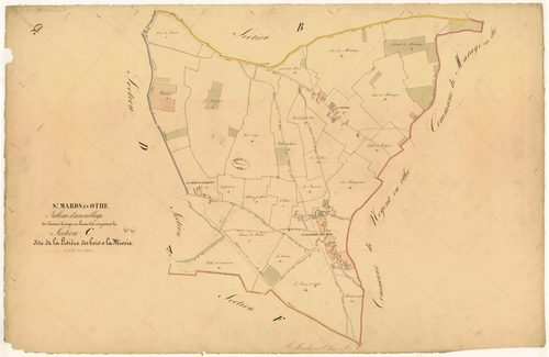 Saint-Mards-en-Othe, tableau d'assemblage section C dite de la Lisière des Bois et la Mivoie