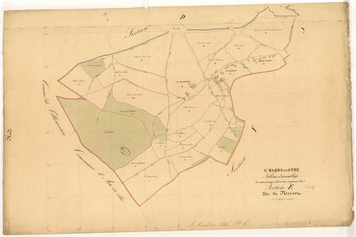 Saint-Mards-en-Othe, tableau d'assemblage section E dite du Nervot