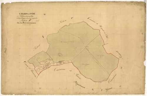 Saint-Mards-en-Othe, tableau d'assemblage section F dite des Bois Communaux