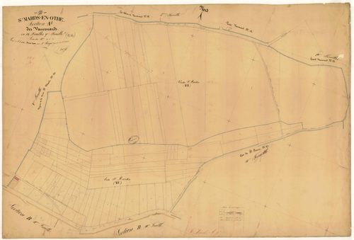 Saint-Mards-en-Othe, section A dite des Vaucouards, feuille n° 9
