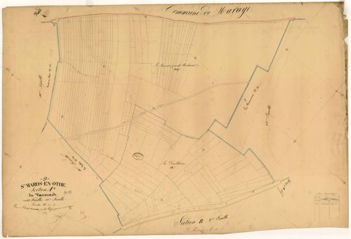 Saint-Mards-en-Othe, section A dite des Vaucouards, feuille n° 12