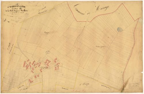 Saint-Mards-en-Othe, section B dite de la Belle Fayte et Vaubadon, feuille n° 3