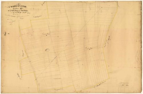 Saint-Mards-en-Othe, section B dite de la Belle Fayte et Vaubadon, feuille n° 4