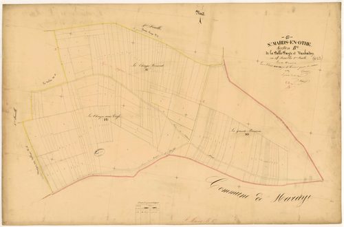 Saint-Mards-en-Othe, section B dite de la Belle Fayte et Vaubadon, feuille n° 5