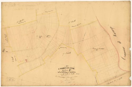 Saint-Mards-en-Othe, section B dite de la Belle Fayte et Vaubadon, feuille n° 6