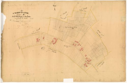 Saint-Mards-en-Othe, section B dite de la Belle Fayte et Vaubadon, feuille n° 8
